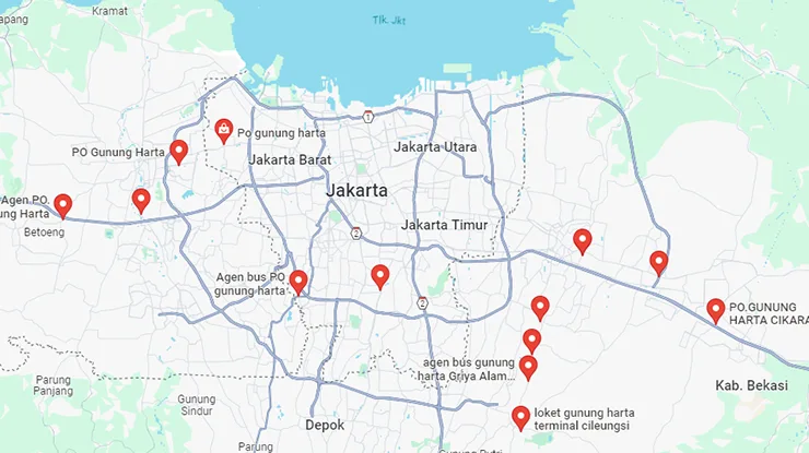 Agen Bus Gunung Harta Jakarta