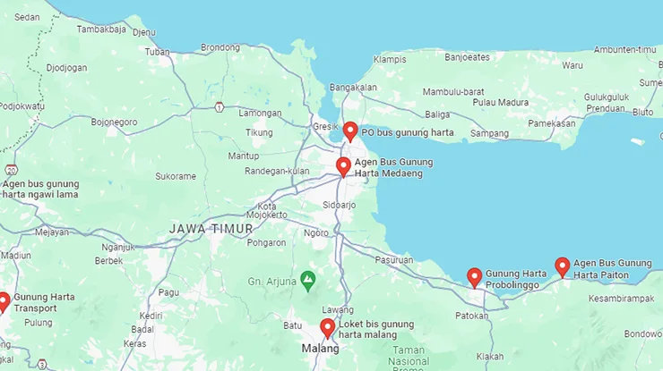 Agen Bus Gunung Harta Jawa Timur
