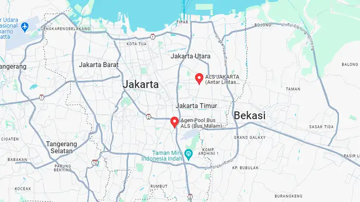 Lokasi Agen Bus ALS DKI Jakarta