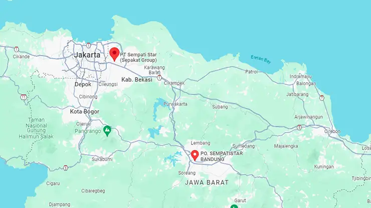 Lokasi Agen Bus Sempati Star Jawa Barat