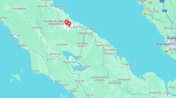 Lokasi Agen Bus Sempati Star Sumatera Utara