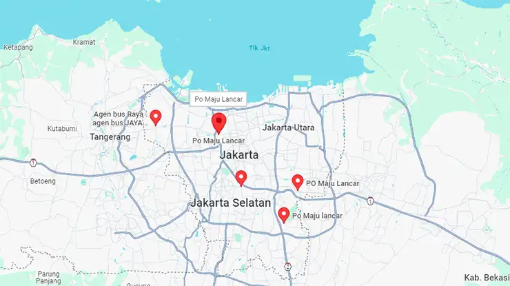 Lokasi Agen Maju Lancar DKI Jakarta Terdekat Dari Lokasi Saya