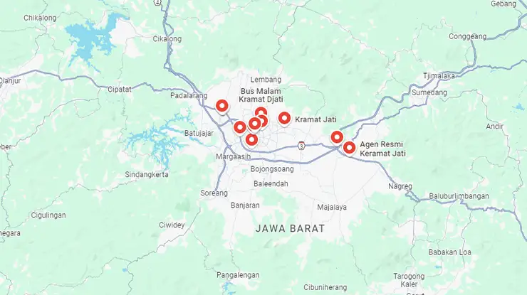Agen Bus Kramat Djati Jawa Barat