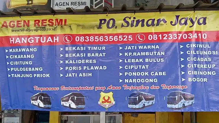 Nomor Telepon Agen Bus Sinar Jaya Surabaya