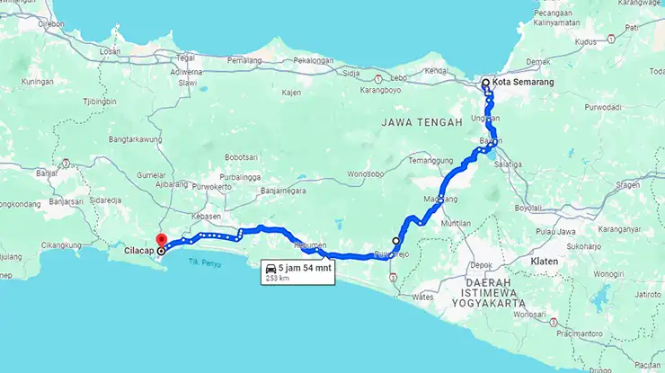 Rute Bus Efisiensi Semarang Cilacap
